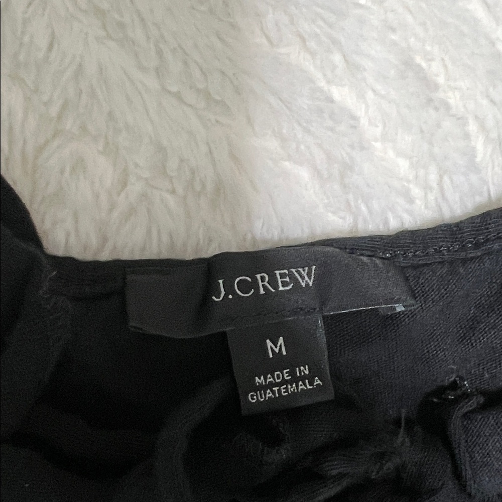J.Crew Black Ruffle Tiered Midi Dress – Size M – EUC - Picture 3 of 9